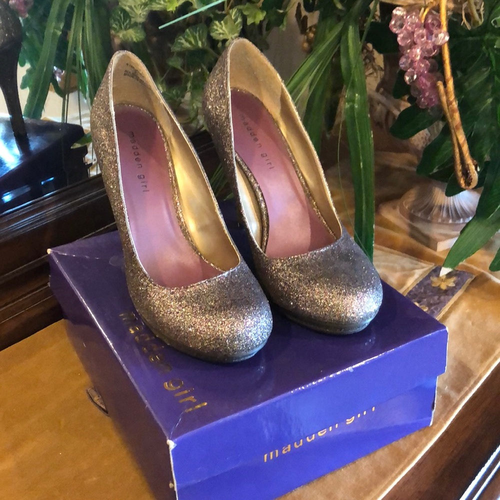 Purple Sparkly Madden Girl Platform Heels